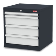 STIER Cassettiera in acciaio con 4 cassetti