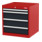 STIER Cassettiera rosso/grigio antracite-1