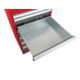 STIER Cassettiera con 4 cassetti largh.xprof.xalt. 600x575x620 mm rosso/grigio antracite-2
