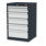 STIER Cassettiera, RAL 7016 / RAL 7035 grigio antracite/grigio chiaro-1