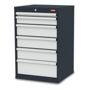 STIER Cassettiera, RAL 7016 / RAL 7035 grigio antracite/grigio chiaro
