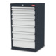 STIER Cassettiera con 7 cassetti con set di divisori-1