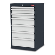 STIER Cassettiera con 7 cassetti con set di divisori