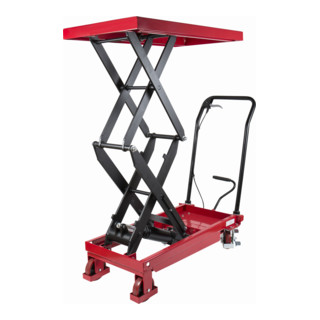 STIER Chariot à doubles ciseaux à plate-forme élévatrice, capacité de charge 350 kg