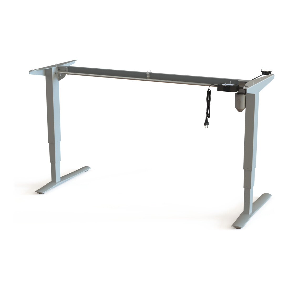 STIER Châssis électrique réglable en hauteur 501-43 Argent 160 x 80 cm