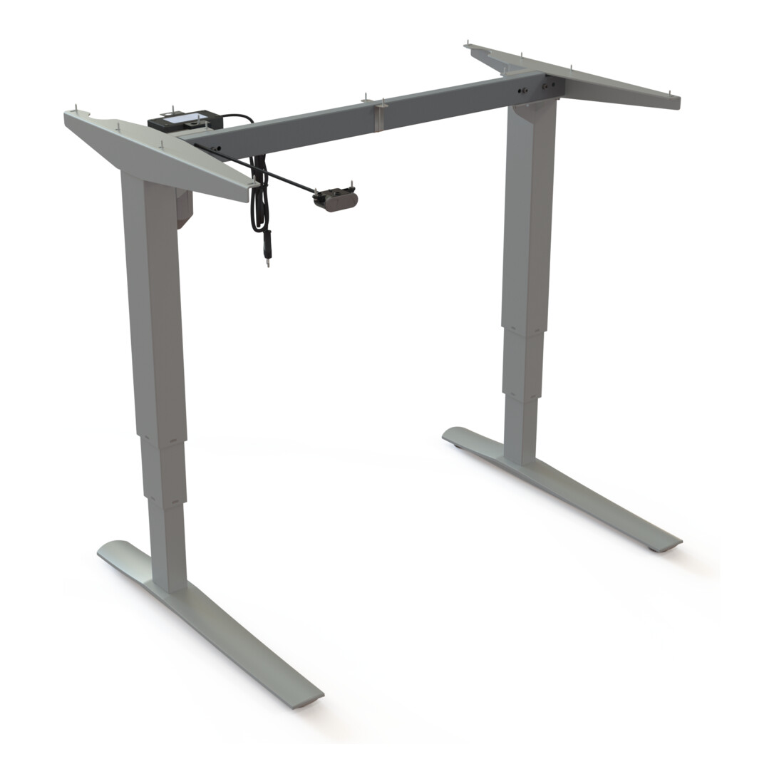 STIER Châssis électrique réglable en hauteur 501-43 argent pour plateau 100x80 cm