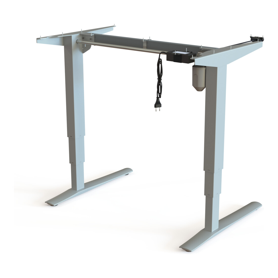 STIER Châssis électrique réglable en hauteur 501-43 argent pour plateau 100x80 cm
