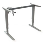 STIER Châssis électrique réglable en hauteur 501-43 argent pour plateau 120 x 80 cm-1