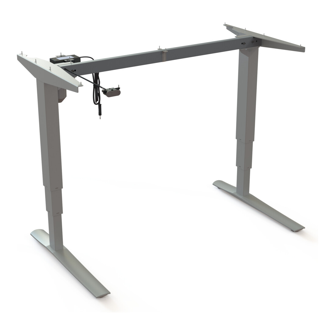 STIER Châssis électrique réglable en hauteur 501-43 argent pour plateau 120 x 80 cm
