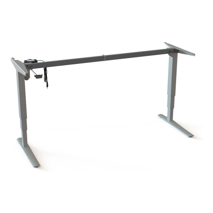 STIER Châssis électrique réglable en hauteur 501-43 argent pour plateau 180 × 80 cm