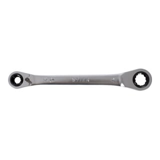 STIER Chiave a cricchetto con doppio anello tipo forte e speciale 4 in 1 10x13x17x19 mm