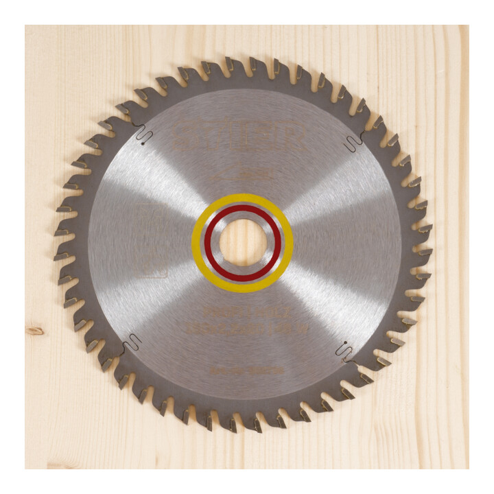 STIER cirkelzaagblad, hout, 160 x 2,2 x 20 mm, 48 tanden, wisseltand