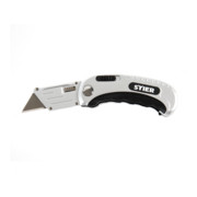 STIER Coltello a serramanico con lama trapezoidale intercambiabile