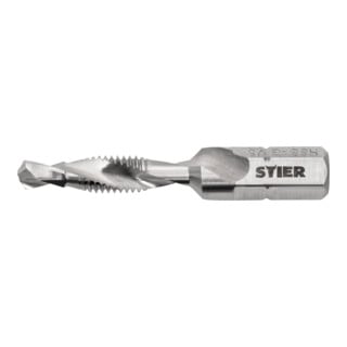 STIER combitapbit DIN 3126 HSS-G 1/4"-zeskant