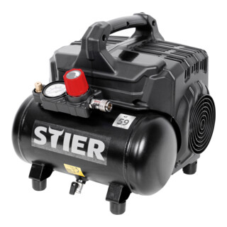STIER Compressore silenzioso 59 dB(A) FKT 215-8-6 senza olio