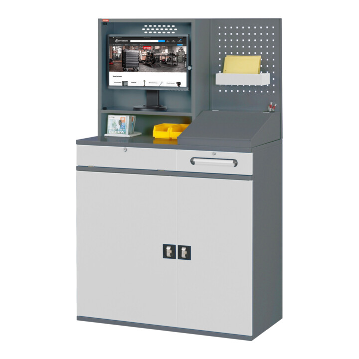 STIER computerkast Premium stationair BxDxH 1100x520x1770 mm