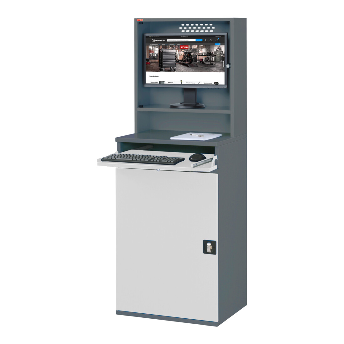 STIER computerkast Premium stationair BxDxH 650x520x1770 mm