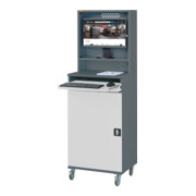STIER computerkast Premium verrijdbaar BxDxH 650x520x1895 mm-5