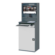 STIER Computerschrank Premium stationär BxTxH 650x520x1770 mm-4