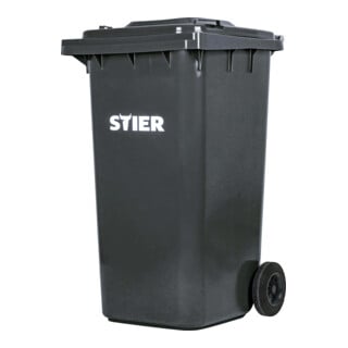 STIER Contenitore grande per rifiuti a 2 ruote