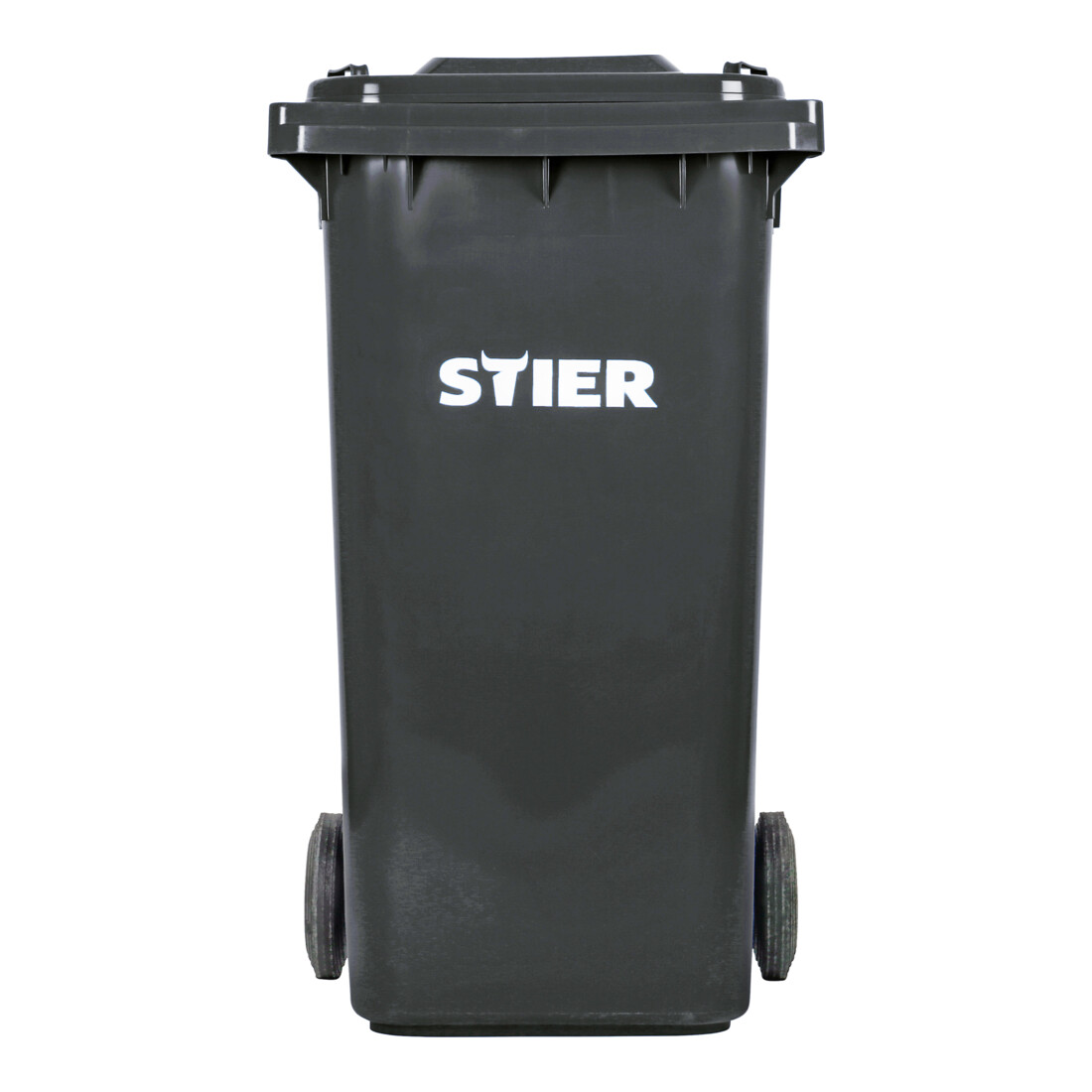 STIER Contenitore grande per rifiuti a 2 ruote 240 l grigio largh.xprof.xalt. 576x720x1067 mm