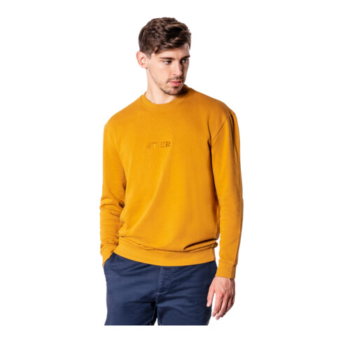 STIER Crew Sweat Style Embro L Golden Brown