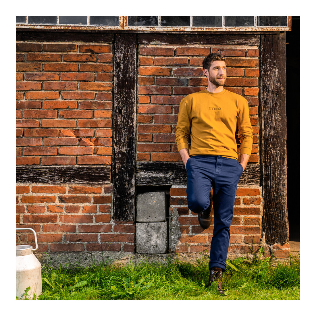 STIER Heavy Crew Sweater organic cotton
