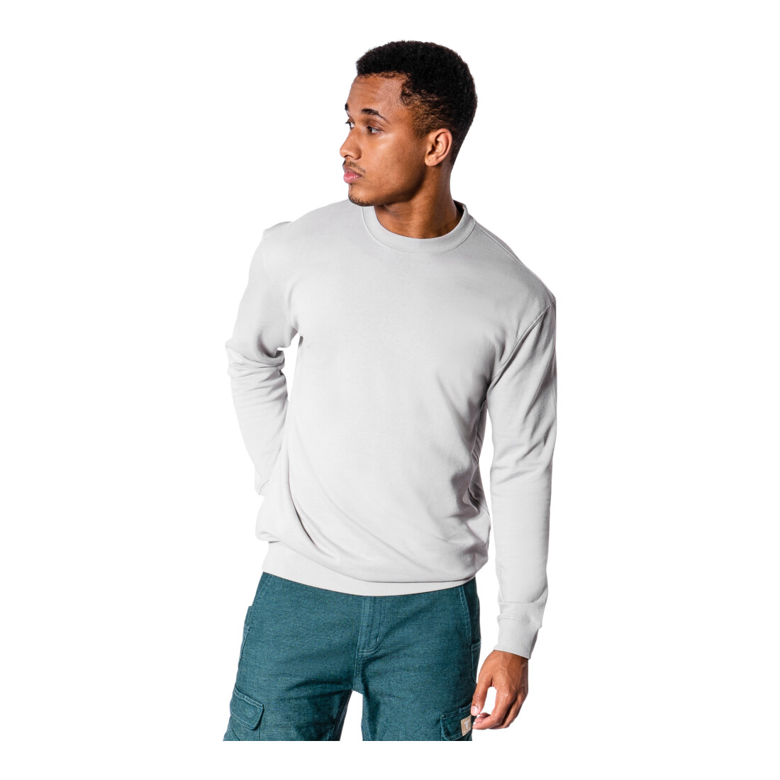 STIER Crew Sweat Style Print organic cotton