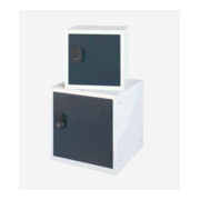 STIER Cube casier 305 × 305 × 305 mm gris clair gris anthracite empilable-4