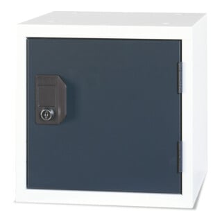 STIER Cube casier 450 × 450 × 450 mm gris clair anthracite empilable