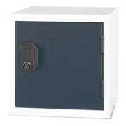 STIER Cube casier 450 × 450 × 450 mm gris clair anthracite empilable-1