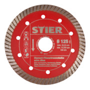 STIER Diamant-Fliesentrennscheibe extra dünn für Feinsteinzeugfliesen
