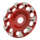 STIER Diamant-Schleiftopf Ø130mm Bohrung 25,0 / 22,23 mm Hartbeton (B 35), Diamantschleifteller-1