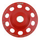 STIER Diamant-Schleiftopf Ø130mm Bohrung 25,0 / 22,23 mm Hartbeton (B 35), Diamantschleifteller-4