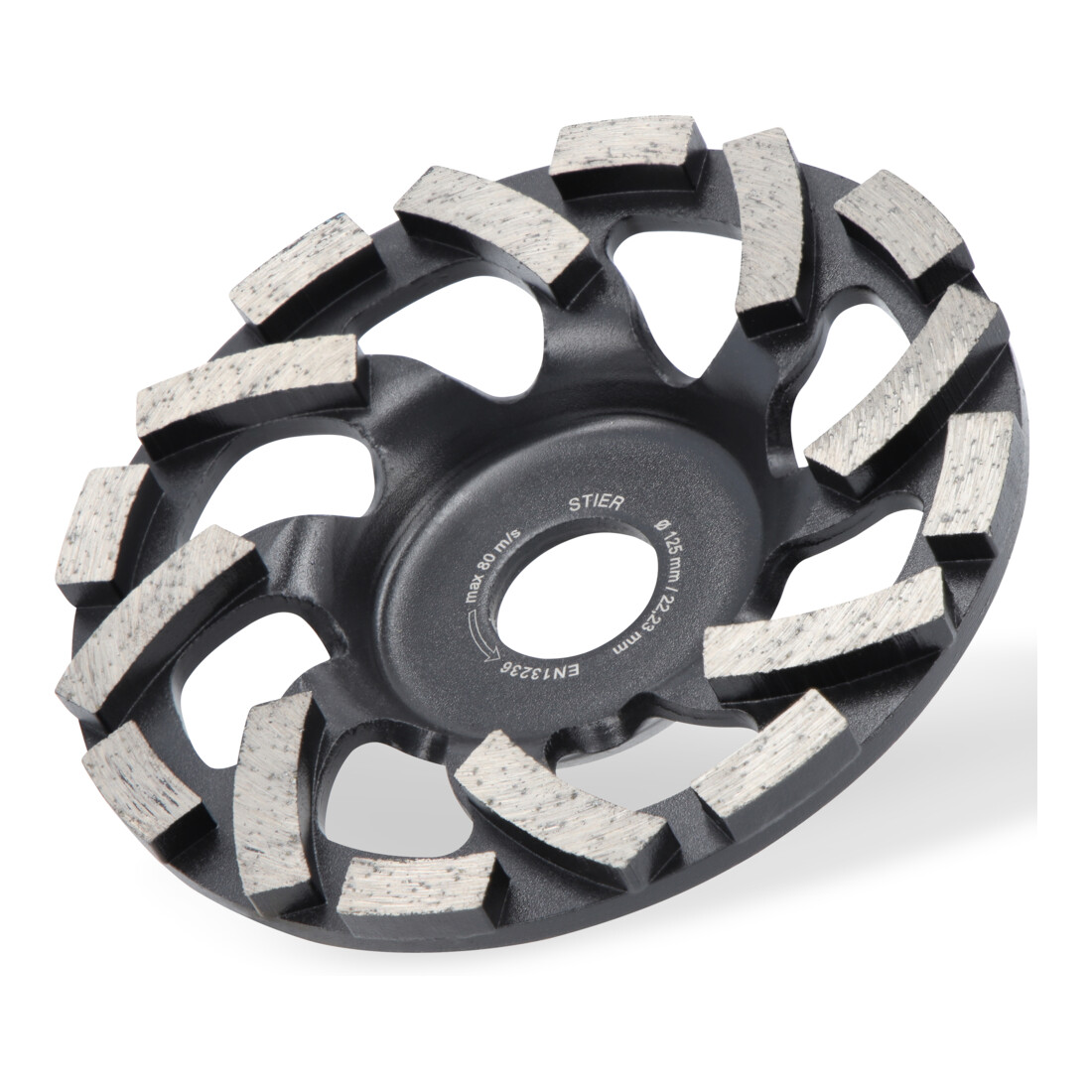 STIER Diamant-slijpkop 125 x 22,23 mm Abrasiv