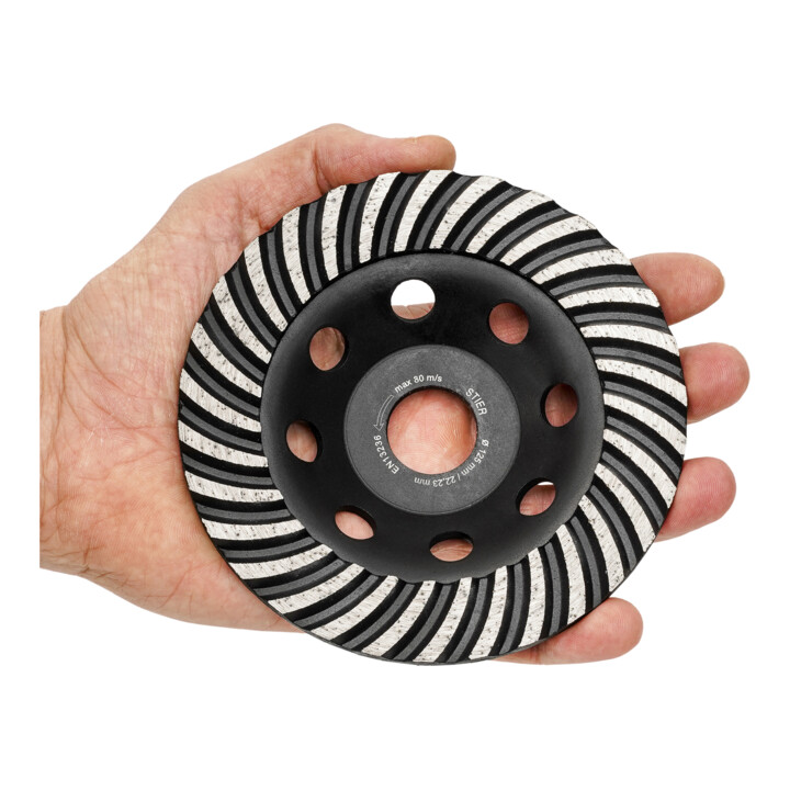 STIER diamantslijppan 125 x 22,23 mm Turbo