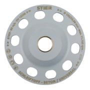 STIER diamantslijppan ø 130 mm boring 25,0/22,23 mm beton/universeel, diamantschuurschijf-2