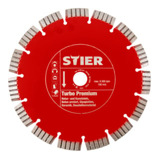 STIER diamantzaagschijf Turbo Premium