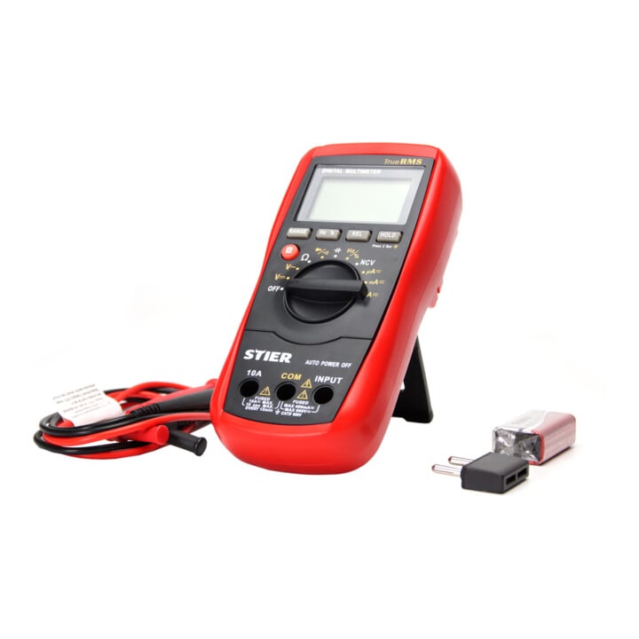 STIER Digital-Multimeter 4V - 600 V AC / 0,400mV - 600 V DC CAT IV 600V