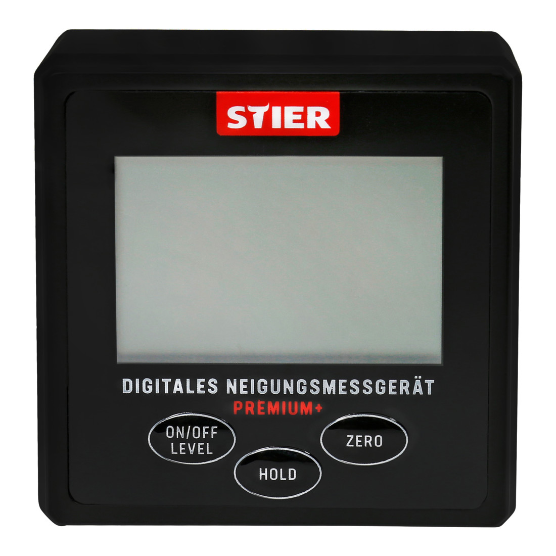 STIER digitale hellingshoekmeter Premium+, LCD-display, +-0,2°