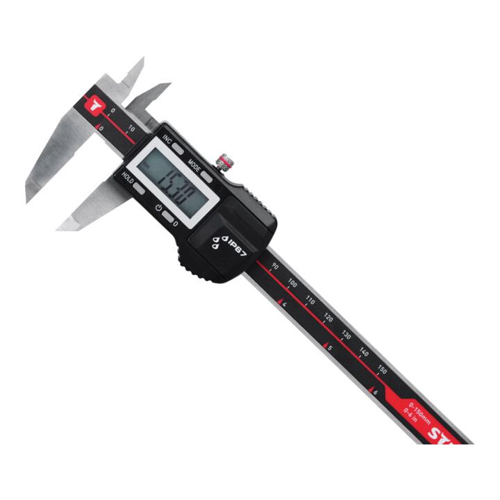 STIER Digitale schuifmaat IP67 0–150 mm 0,01 mm