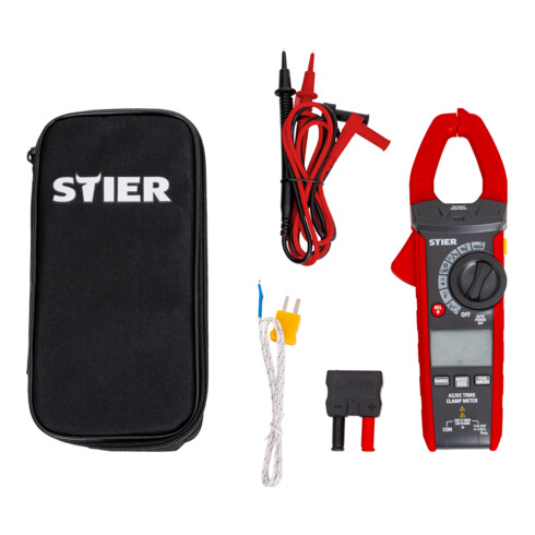 STIER Digitale Stromzange AC/DC 1000V 400A 40MΩ 100kHz