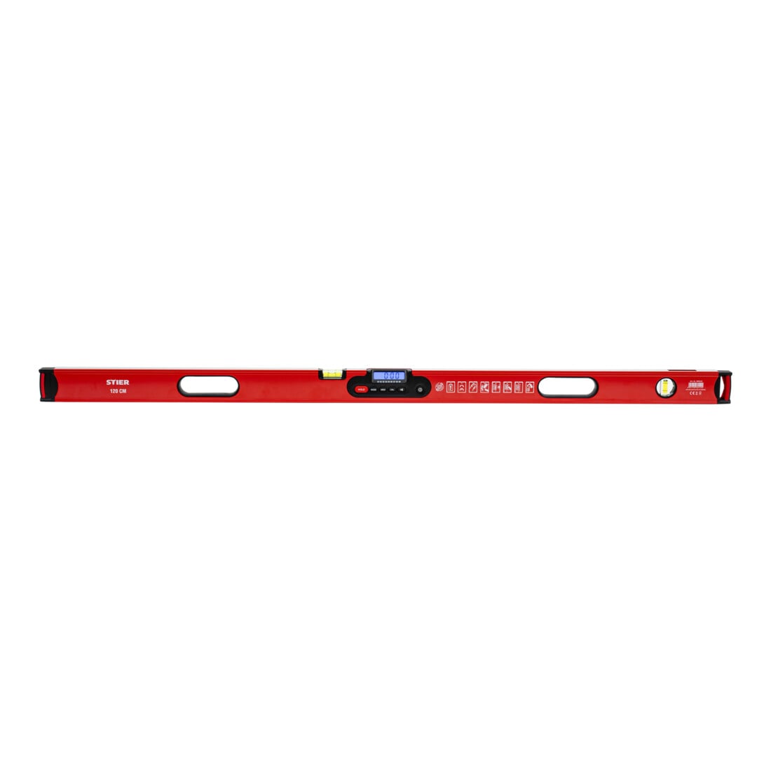 STIER Digitale Wasserwaage SDW-1200 LCD-Display ±0,2° 120 cm