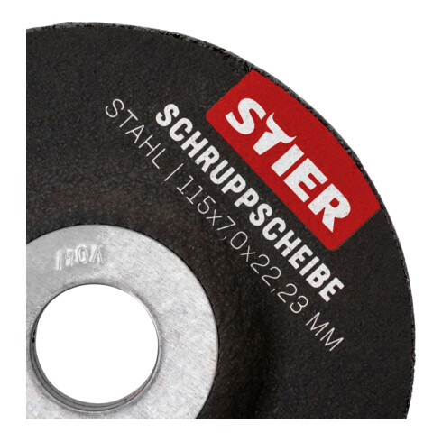 STIER Disco per sgrossatura 7,0x22,23 forma 27