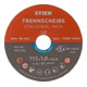 STIER Disco per troncatura / disco flessibile 115 x 1,0 x 22,23 mm diritto inox / acciaio legato-1