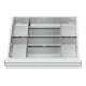 STIER Divisorio per cassetti divisorio in metallo BLH 100/125 mm dimensioni interne 500x450 mm 8 scomparti-1