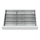 STIER Divisorio per cassetti divisorio in metallo BLH 100/125 mm dimensioni interne 600x450 mm 12 scomparti 6 x TW 225-1