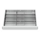STIER Divisorio per cassetti divisorio in metallo BLH 100/125 mm dimensioni interne 600x450 mm 12 scomparti 6 x TW 225-1