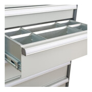 STIER Divisorio per cassetti divisorio in metallo BLH 100/125 mm dimensioni interne 600x450 mm 8 scomparti-3