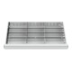 STIER Divisorio per cassetti divisorio in metallo BLH 100/125 mm dimensioni interne 800x450 mm 12 scomparti 6 x TW 275-1